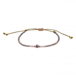 NEW ARRIVALS Lotus And Luna Vitality Amethyst Goddess Bracelet Multi