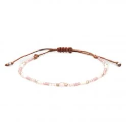 NEW ARRIVALS Lotus And Luna Love Rose Quartz Goddess Bracelet