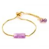 NEW ARRIVALS Lotus And Luna Vitality Amethyst Stone Of The Earth Bracelet Purple/Gold 1 NEW ARRIVALS Lotus And Luna Vitality Amethyst Stone Of The Earth Bracelet Purple/Gold