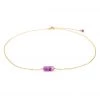 NEW ARRIVALS Lotus And Luna Vitality Amethyst Stone Of The Earth Necklace Gold/Purple