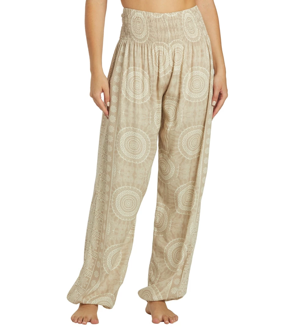 Lotus And Luna Mandala Harem Pants Simply Taupe 3 Lotus And Luna Mandala Harem Pants Simply Taupe