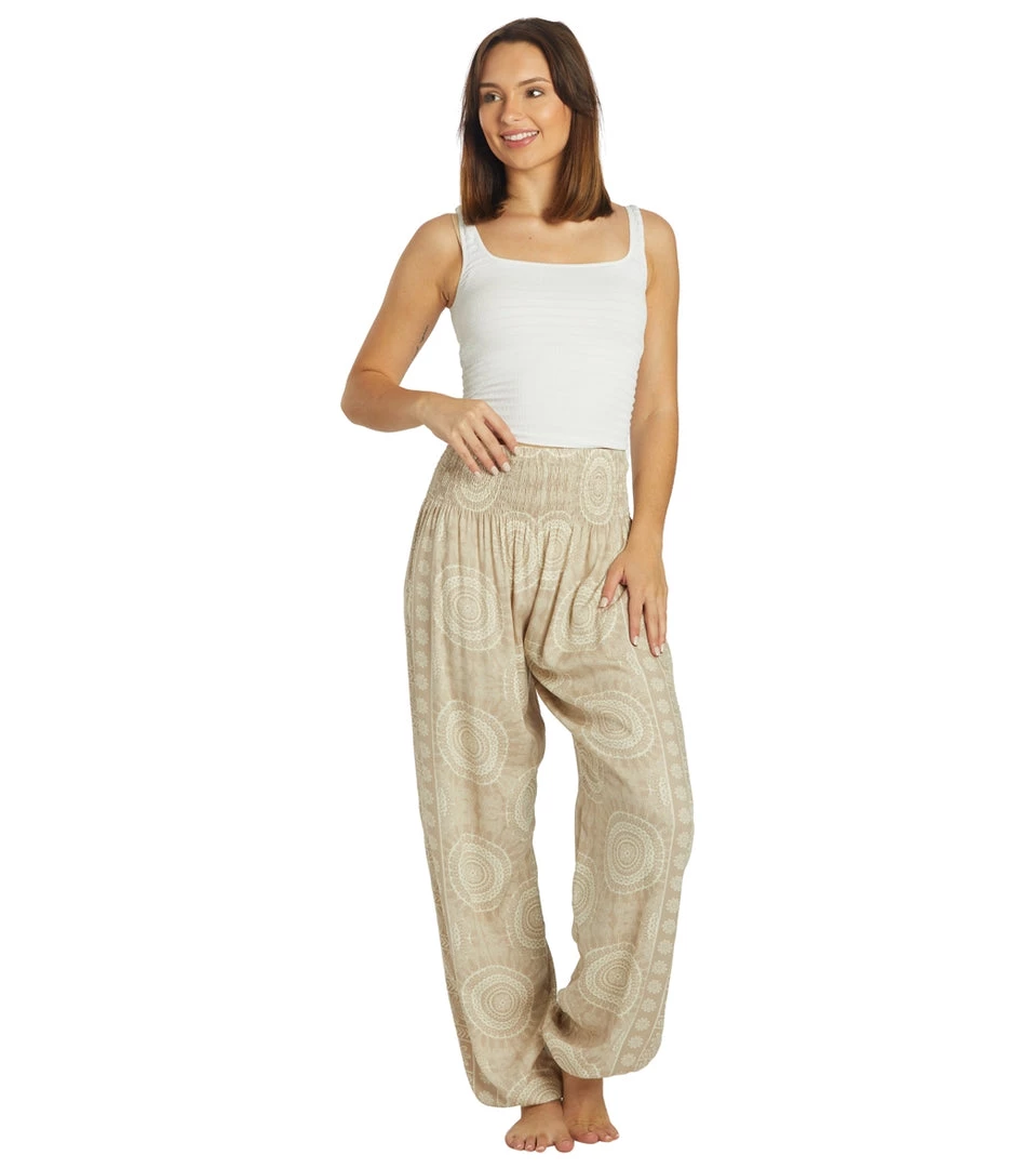 Lotus And Luna Mandala Harem Pants Simply Taupe 6 Lotus And Luna Mandala Harem Pants Simply Taupe