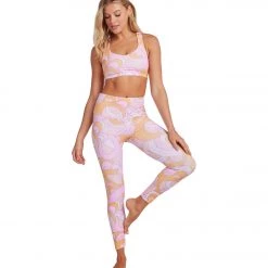 Onzie High Rise Rib 7/8 Legging Summer Groove 11 Onzie High Rise Rib 7/8 Legging Summer Groove