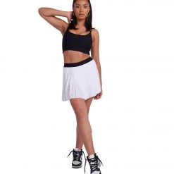 NEW ARRIVALS Onzie Tennis Pleated Skirt White