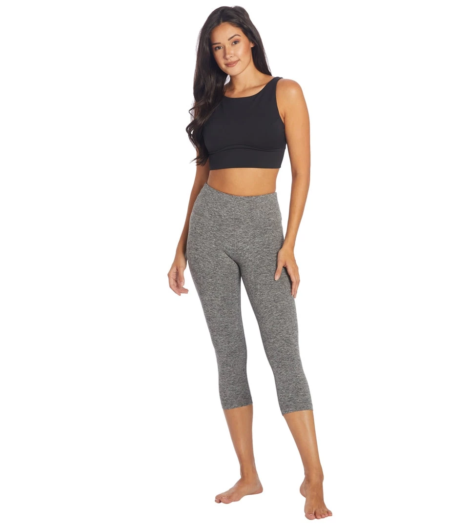 NEW ARRIVALS Zobha Easy Melange Capri Heather Black 6 NEW ARRIVALS Zobha Easy Melange Capri Heather Black