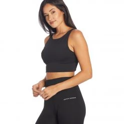 Public Rec Here To There Longline Bra Onyx