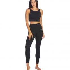 Public Rec Here To There Longline Bra Onyx