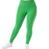 NEW ARRIVALS NUX One By One Seamless Yoga Leggings Simply Green