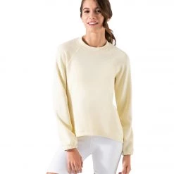 NEW ARRIVALS NUX Sleek Sweat Pullover Mellow Yellow