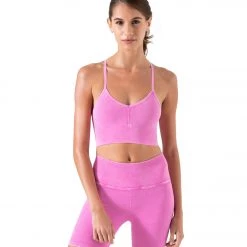 NEW ARRIVALS NUX One By One Bra Mineral Wash Knockout Pink