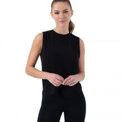 NUX Keyhole Sleeveless Black CLOTHING