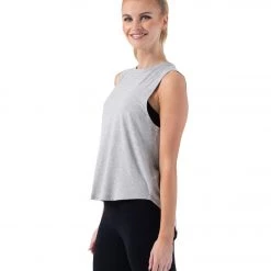 NUX Keyhole Sleeveless Heather Grey NEW ARRIVALS