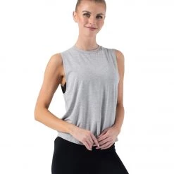 NUX Keyhole Sleeveless Heather Grey NEW ARRIVALS 11 NUX Keyhole Sleeveless Heather Grey NEW ARRIVALS