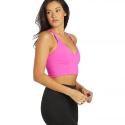 Free People Movement Good Karma Crop Yoga Top Living Magenta NEW ARRIVALS