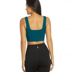 Free People Good Karma Square Neck Sports Bra Blue Grass 11 Free People Good Karma Square Neck Sports Bra Blue Grass