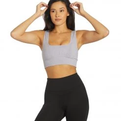 NEW ARRIVALS Free People Good Karma Square Neck Sports Bra Vintage Hepatica