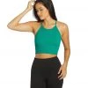 Free People Cropped Run Yoga Tank Green Teal