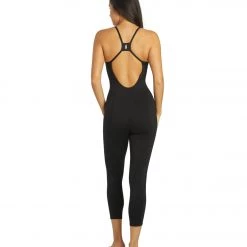 Free People Ashford Side To Side Performance Jumpsuit Black