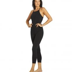 Free People Ashford Side To Side Performance Jumpsuit Black