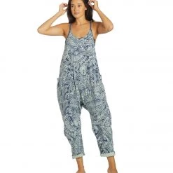 Free People Hot Shot Printed Onesie Indigo Combo