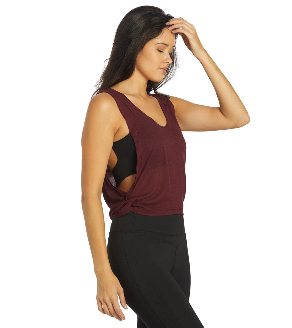 Free People Don't Get It Twisted Tank Cherry Mocha 4 Free People Don't Get It Twisted Tank Cherry Mocha