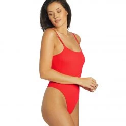 Free People Free Throw Bodysuit Hot Watermelon