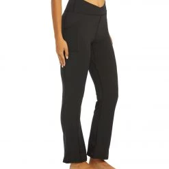 Free People Shanti Straight Leg Pants Black