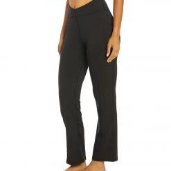 Free People Shanti Straight Leg Pants Black