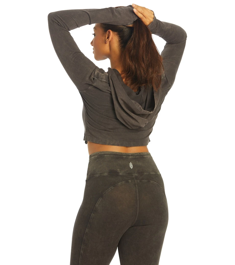 Free People Kadi Shrunken Hoodie Black NEW ARRIVALS 5 Free People Kadi Shrunken Hoodie Black NEW ARRIVALS