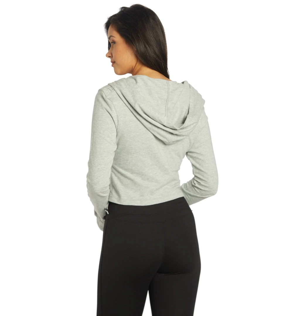 NEW ARRIVALS Free People Kadi Shrunken Hoodie Heather Grey 5 NEW ARRIVALS Free People Kadi Shrunken Hoodie Heather Grey