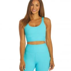 Year Of Ours Ribbed Gym Bra Pisces Blue CLOTHING