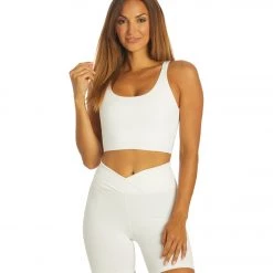 CLOTHING Year Of Ours Ribbed Gym Bra White
