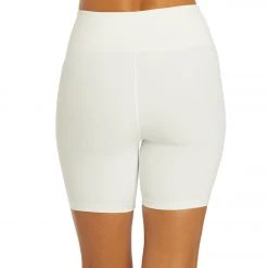 Year Of Ours Ribbed V Waist Biker Shorts White CLOTHING