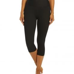 Year Of Ours Ribbed Capri Leggings Black