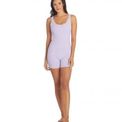 Year Of Ours The Johanna Rib Onesie Lavender