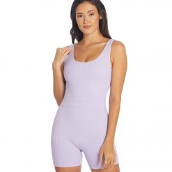 Year Of Ours The Johanna Rib Onesie Lavender